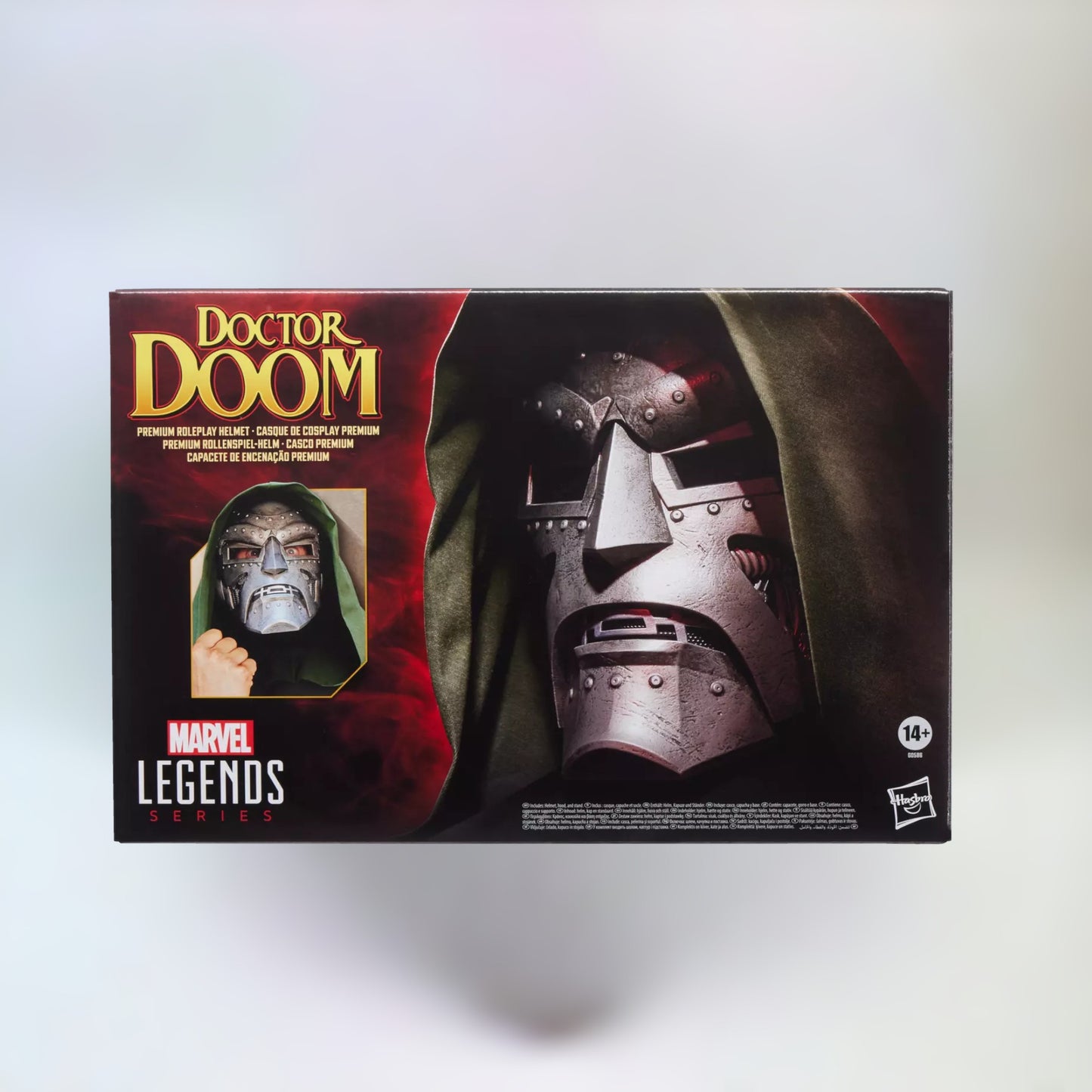 Doctor Doom Helmet - Marvel Legends box frontside