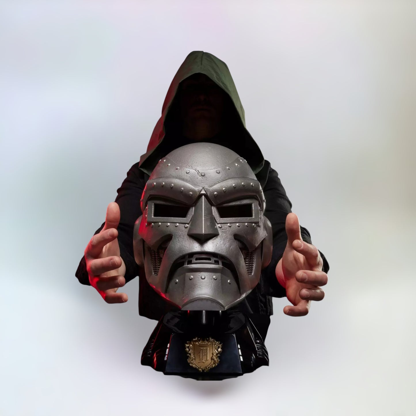 Doctor Doom Helmet - Marvel Legends - Actor Posing