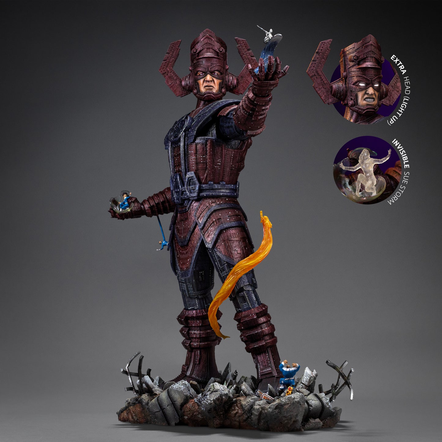 Diorama Deluxe de Galactus - Los Cuatro Fantásticos - Estatua semiartística a escala 1/20