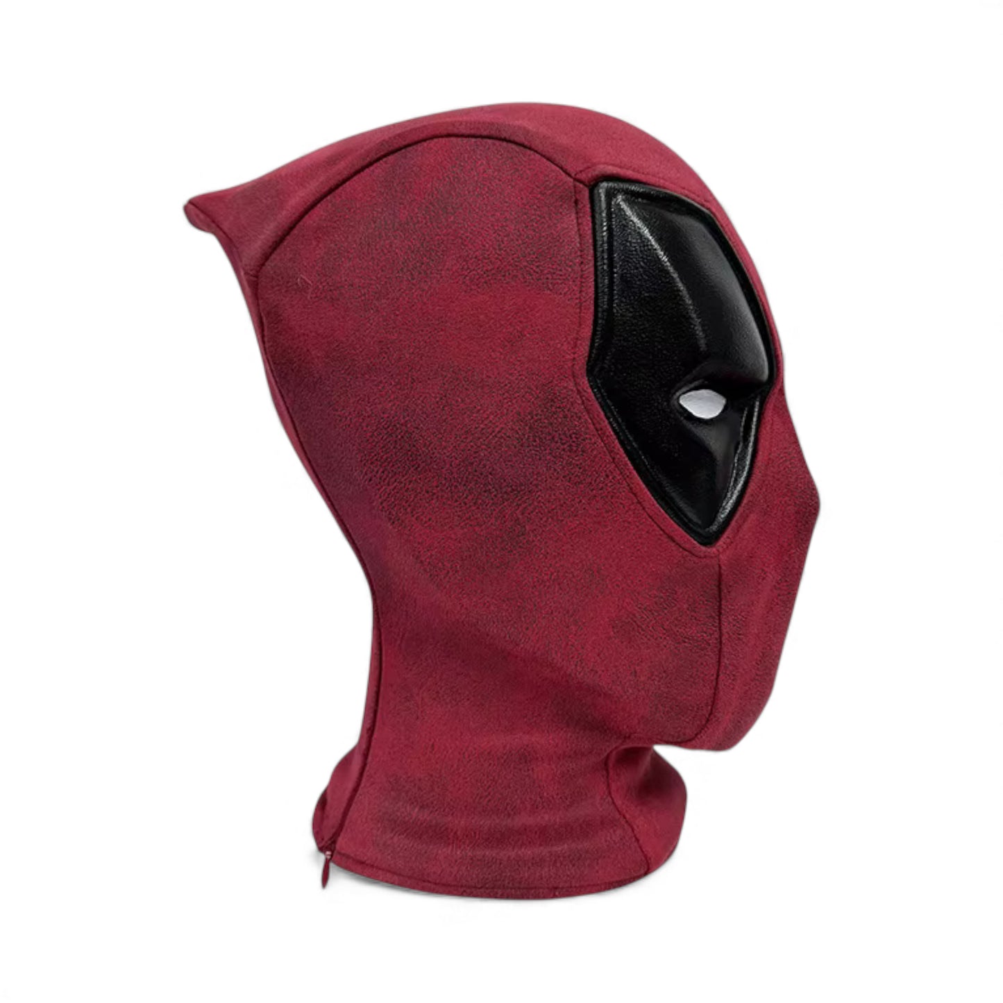 Deadpool mask on a white background.