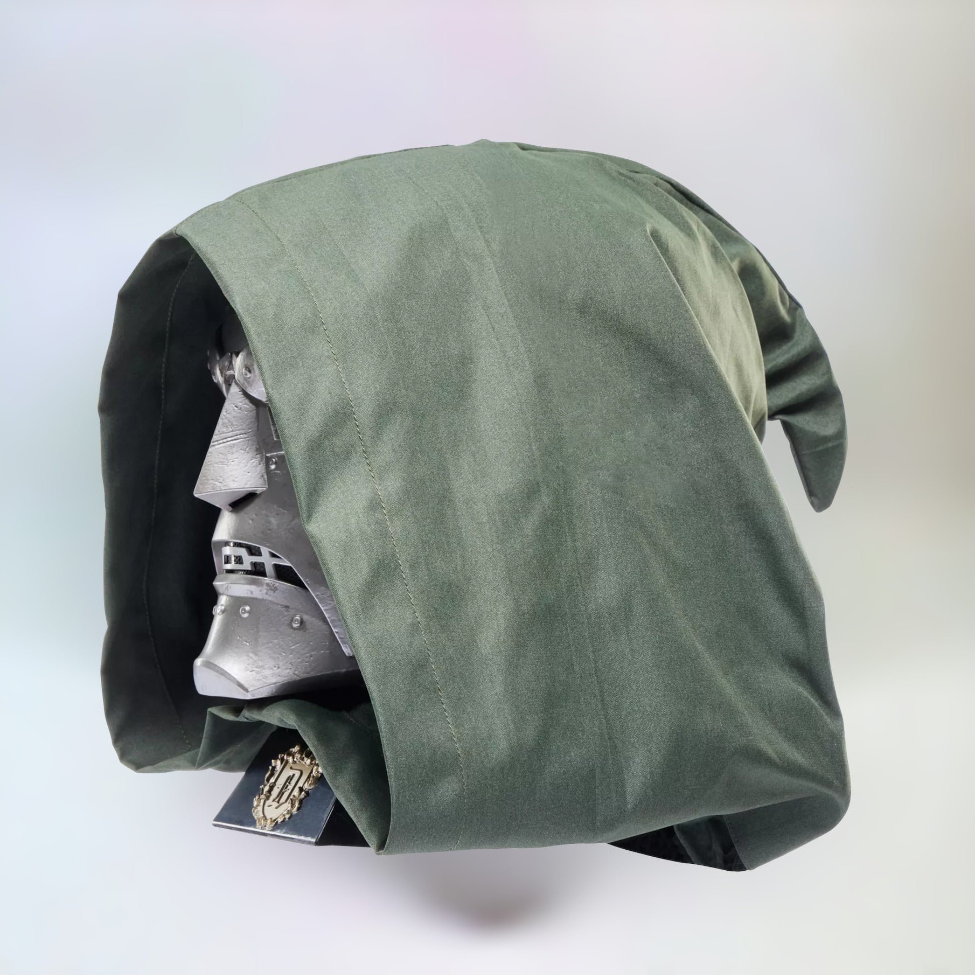 Doctor Doom Helmet - Marvel Legends - Profile with hood
