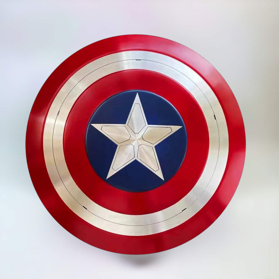 Falcon Captain America shield metallic.