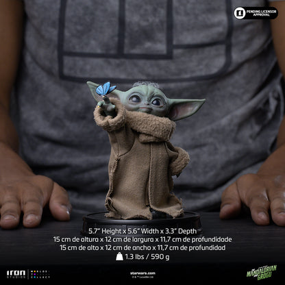 Grogu Butterfly Wonder Statue - Iron Studios Mandalorian and Grogu Collection