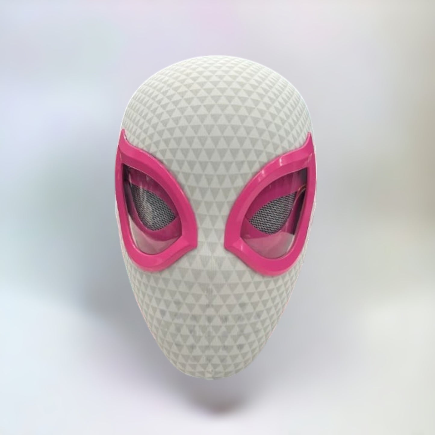 Gwen Stacy mask with LED lights on a plain white background.