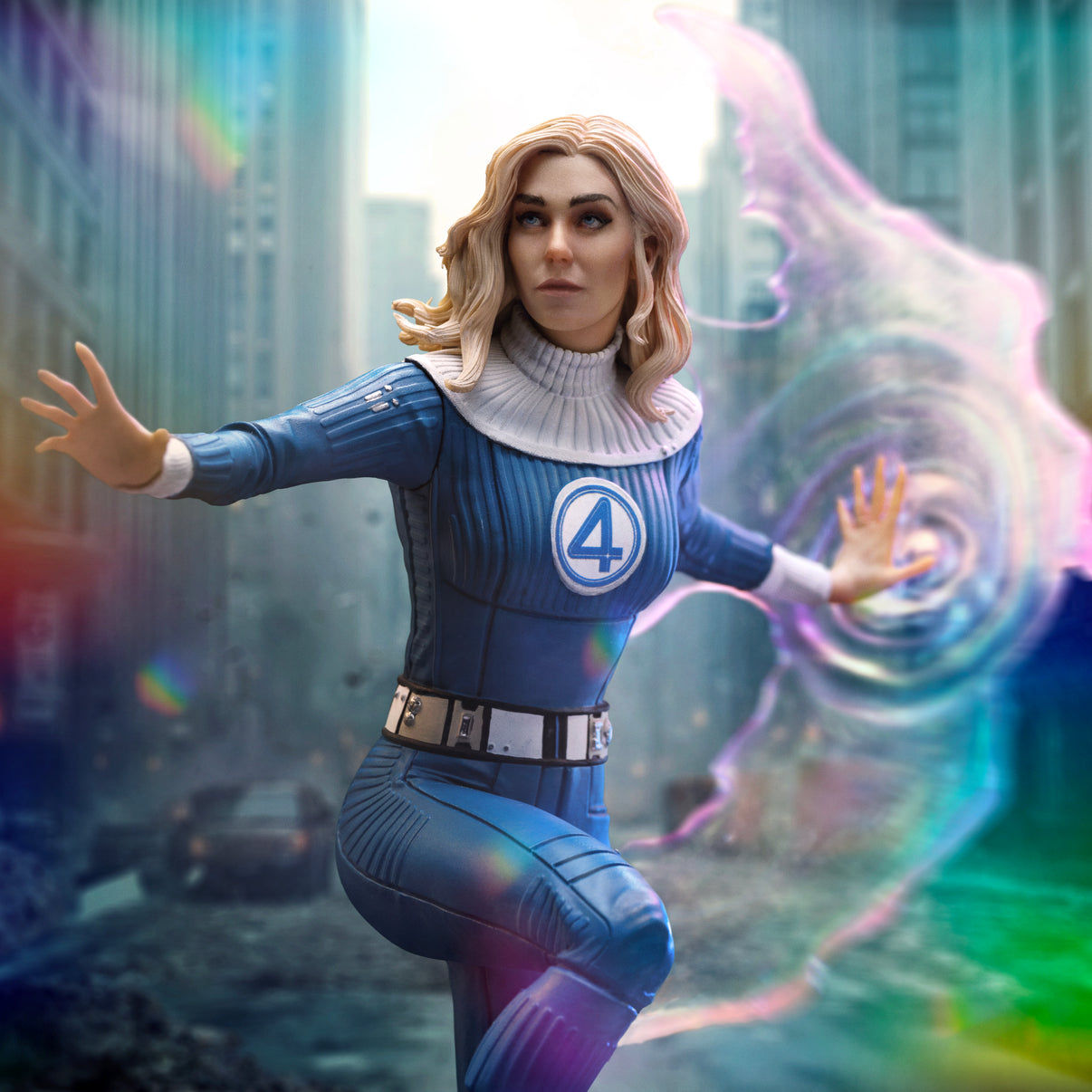 Invisible Woman Art Scale 1-10 Colours