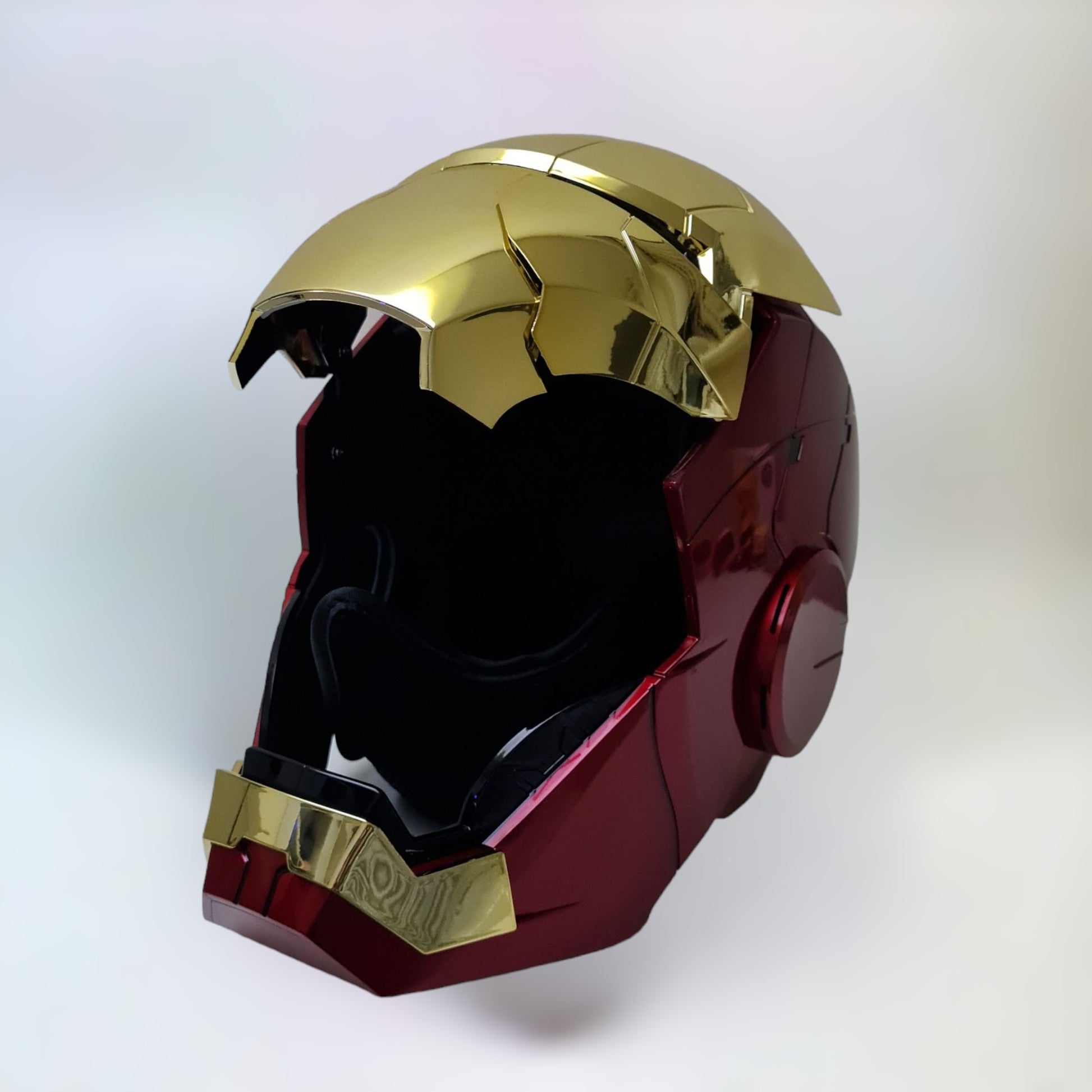 Iron Man Helmet MK5 Gold Jarvis Voice Activation Open Style 2