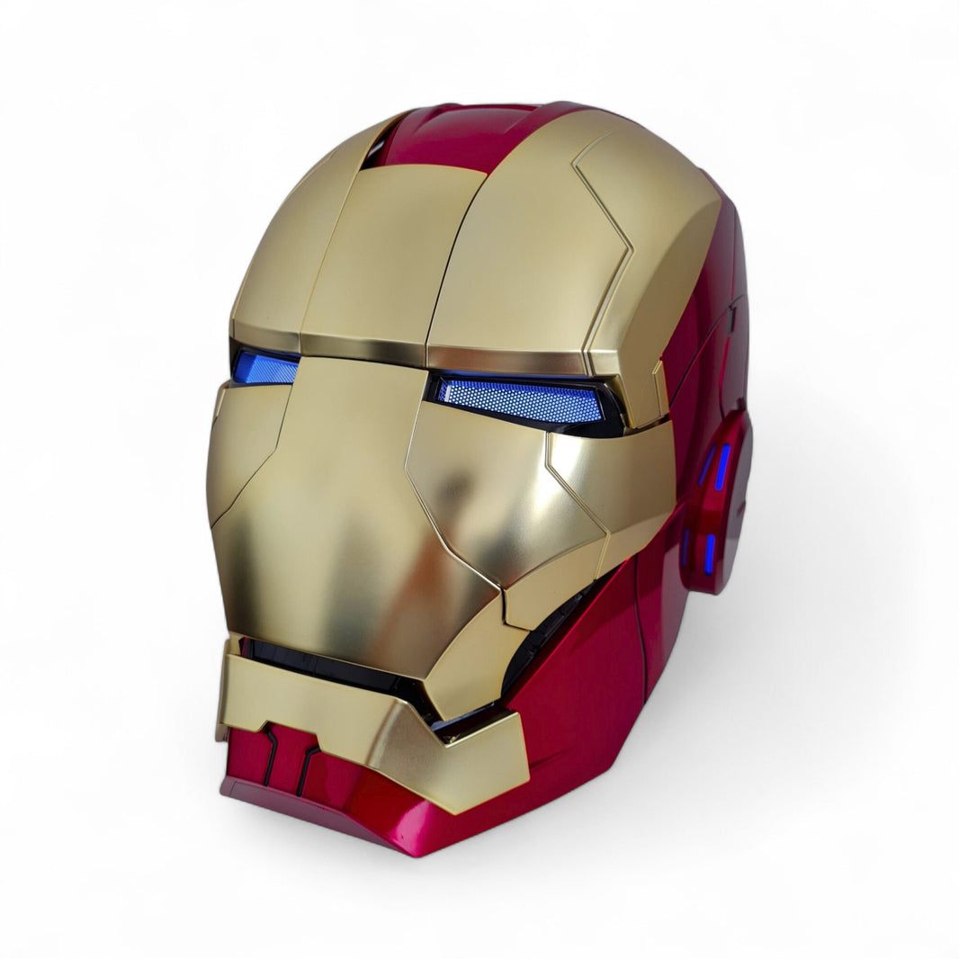 iron man helmet cast Disney Genuine | Mk7 ironman | English voice control Cool Arc Reactor light 3 Wearable by real people