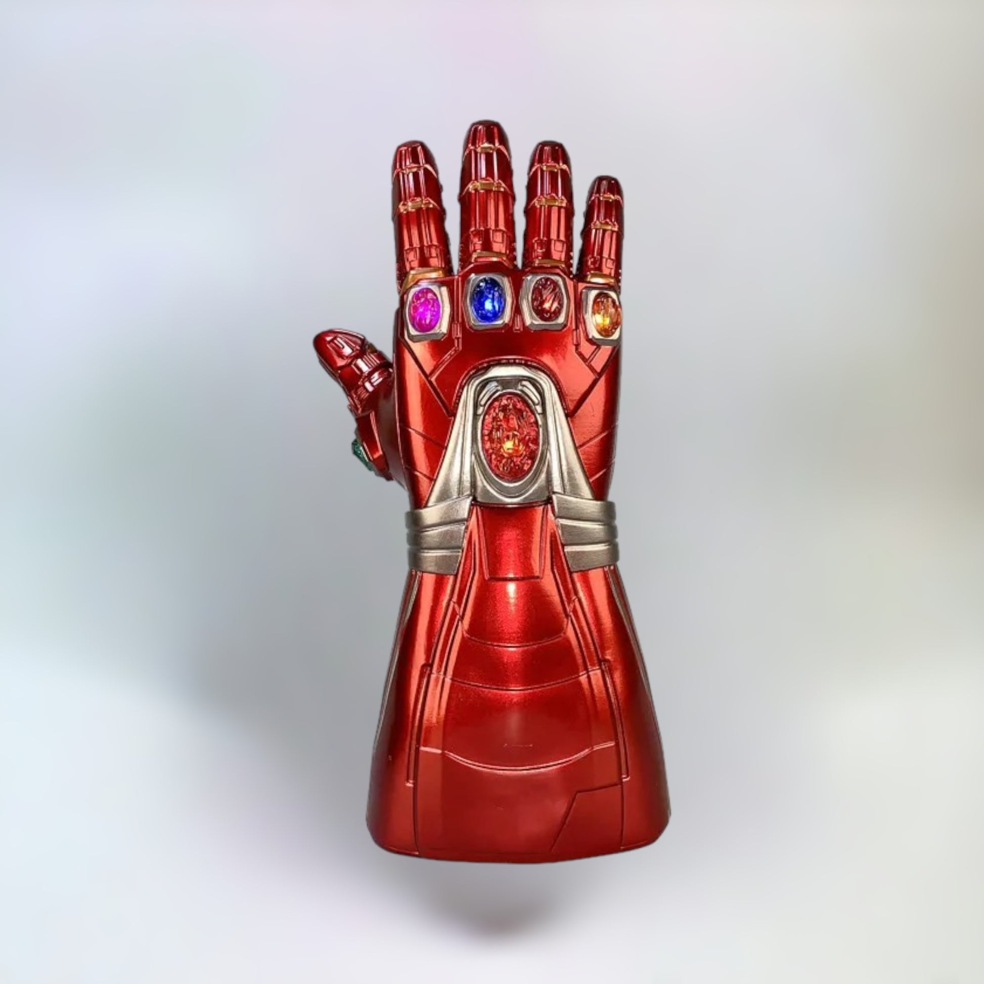 Ironman infinity gauntlet replica toy with plain white background