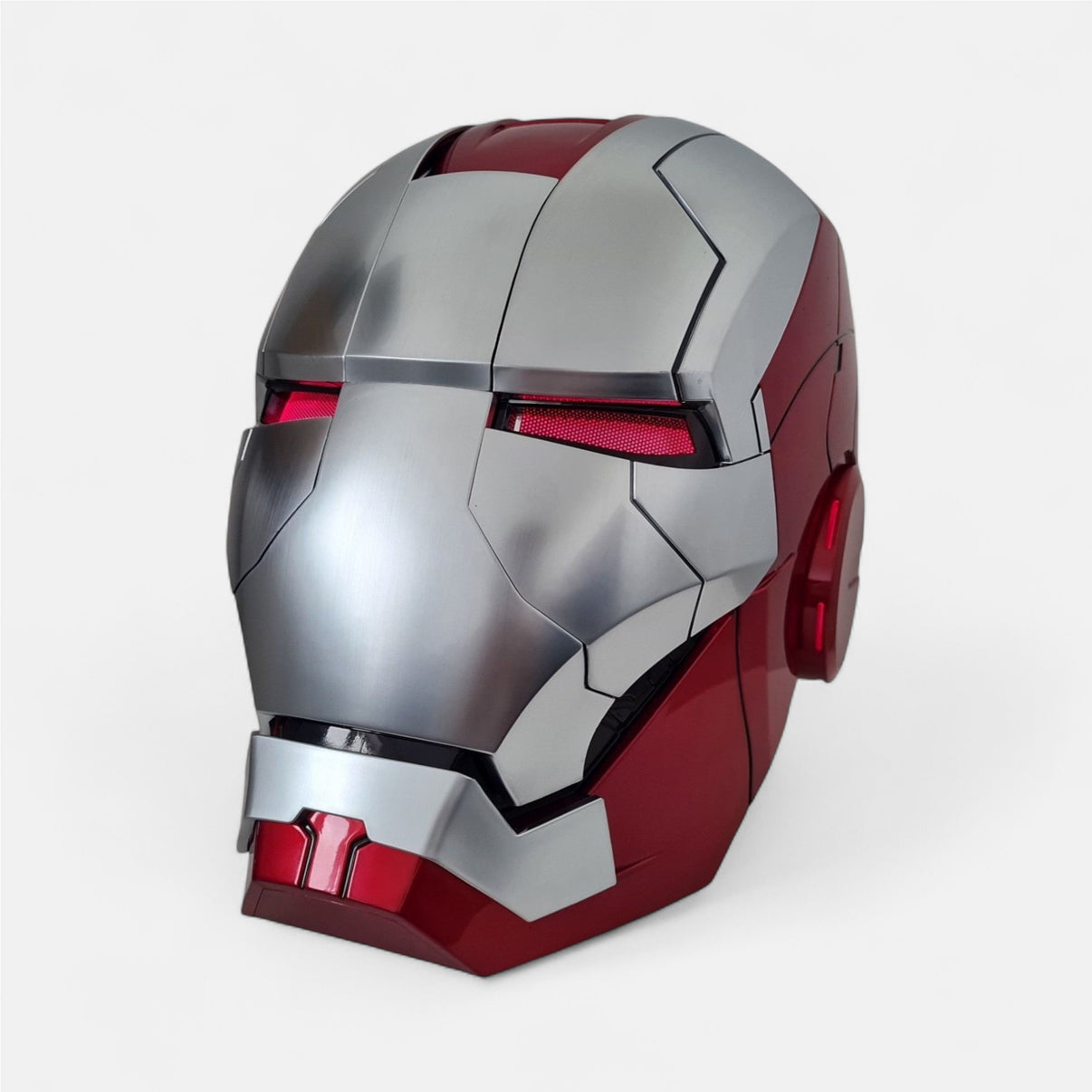 Iron Man MK5 Helmet Silver Edition with Voice Activation – HeroHaven