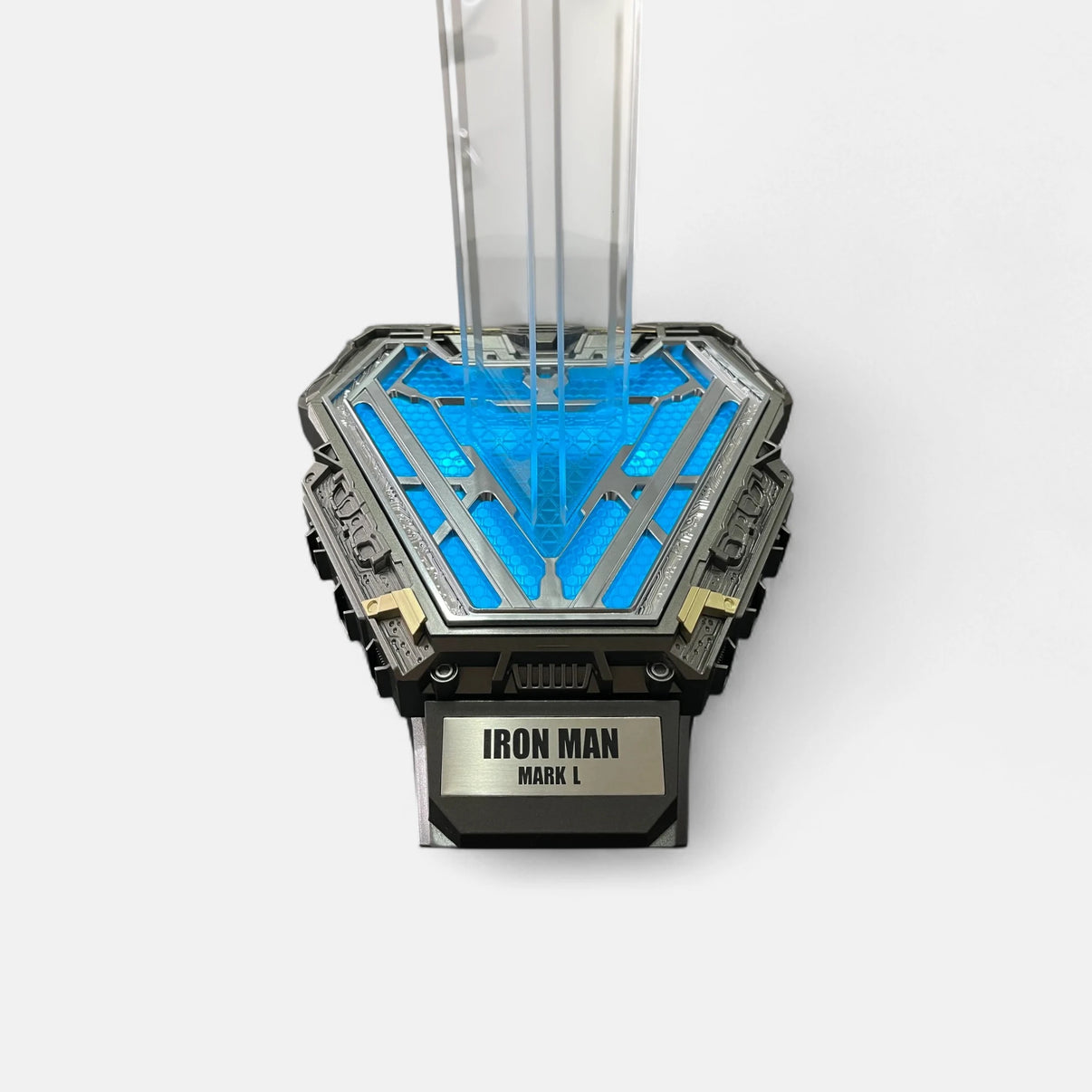 Iron Man MK50 Helmet Stand closeup