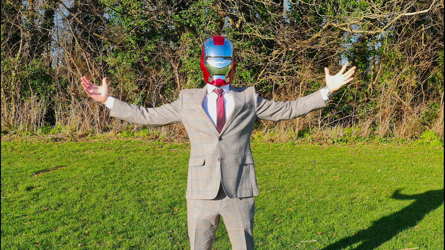Iron Man MK5 Helmet Jarvis Voice Activation IronManMK5 Joetoys Autoking Flydragon Marvel Silver Gold