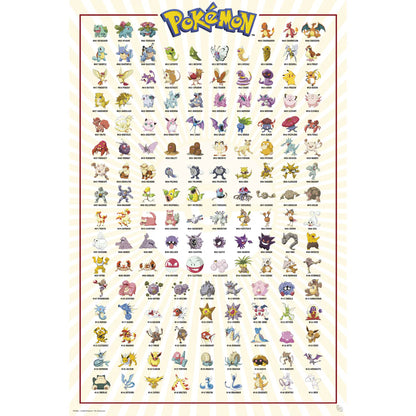 Pokemon Kanto 151 61 x 91.5cm Maxi Poster