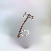 Thor Keyring Marvel Avengers Stormbreaker Metal Axe with plain white background