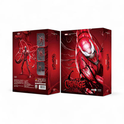 ZD Toys Carnage action figure box front and back.