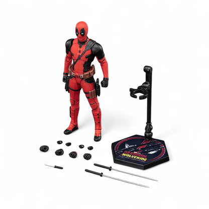 ZD Toys Deadpool action figure with all of it's accessories.
