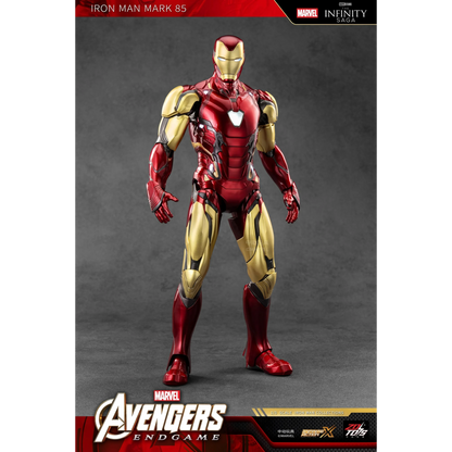 ZD Toys Iron Man Mark 85 LED action figure, front view.