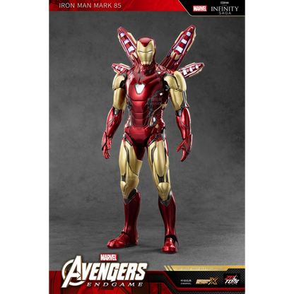 ZD Toys Iron Man Mark 85 LED action figure posing.
