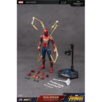 ZD Toys Iron Spider action figure with it's accessories.