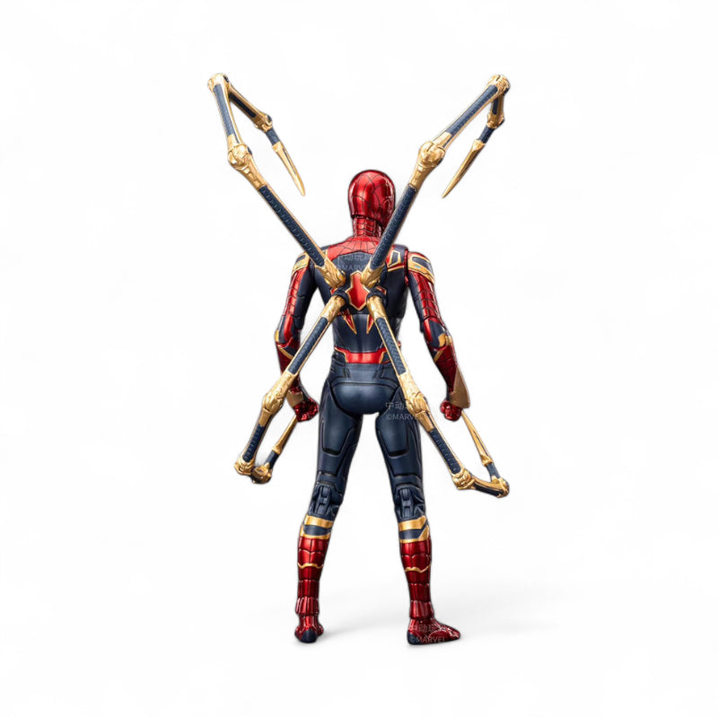 ZD Toys Iron Spider action figure back side.