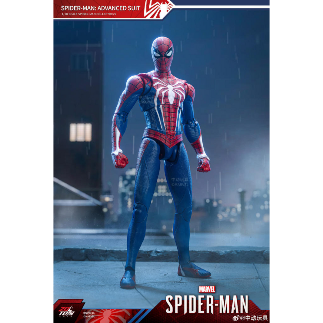 ZD Toys Spiderman with Advanced Suit figure posing.