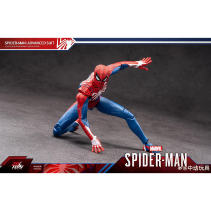 ZD Toys Spiderman with Advanced Suit figure posing.