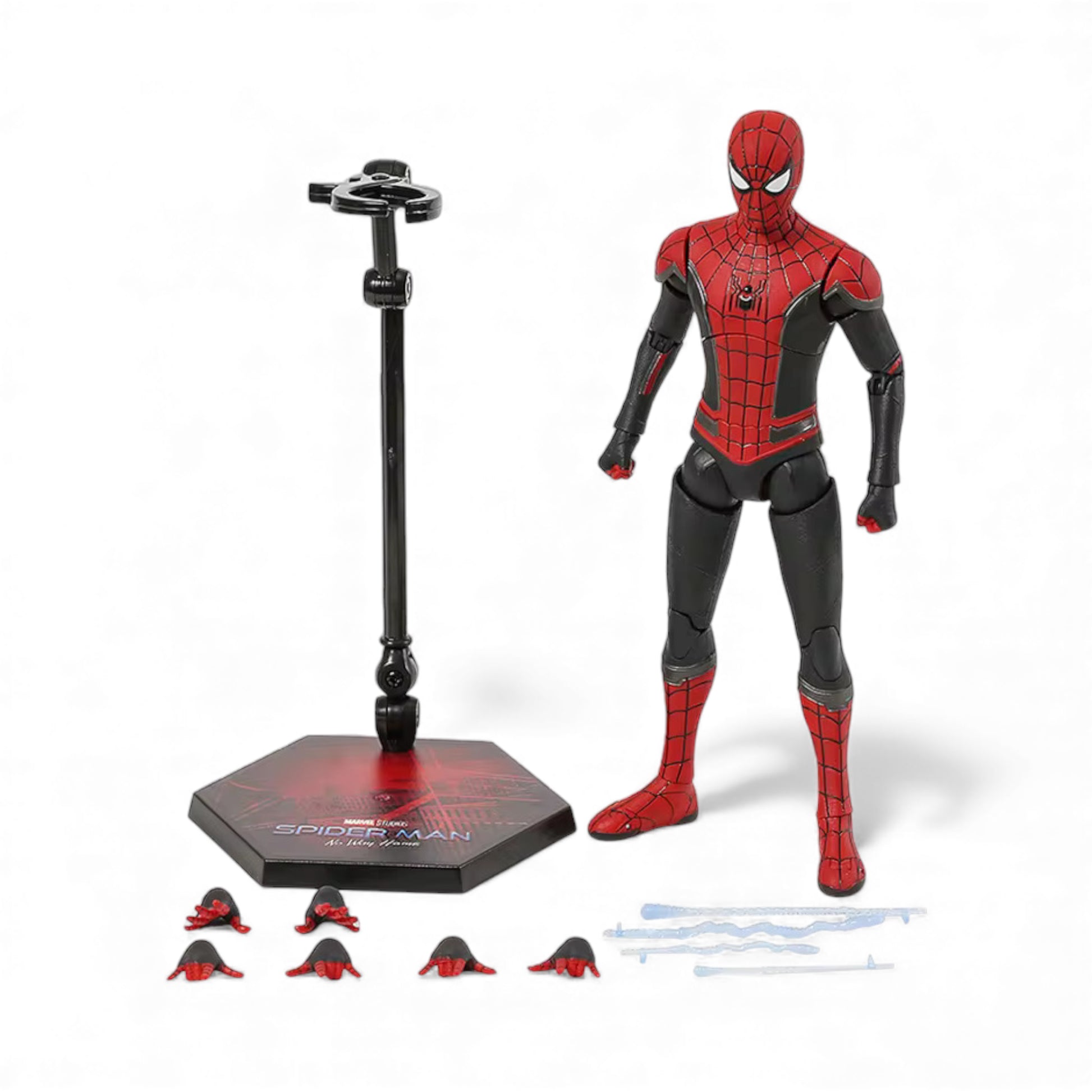 ZD Toys Spiderman Upgraded Suit 1/10 Scale Action Figure from Spiderman No Way Home action figure parts.