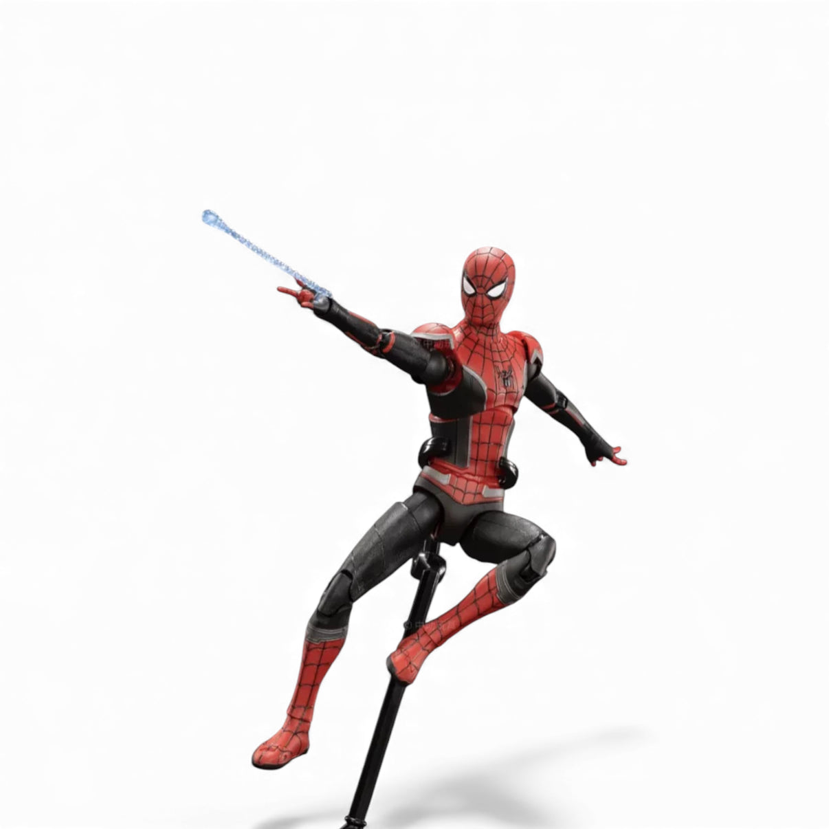 ZD Toys Spiderman Upgraded Suit 1/10 Scale Action Figure from Spiderman No Way Home action figure posing.