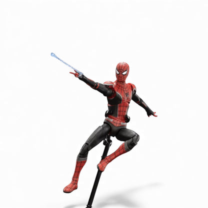 ZD Toys Spiderman Upgraded Suit 1/10 Scale Action Figure from Spiderman No Way Home action figure posing.