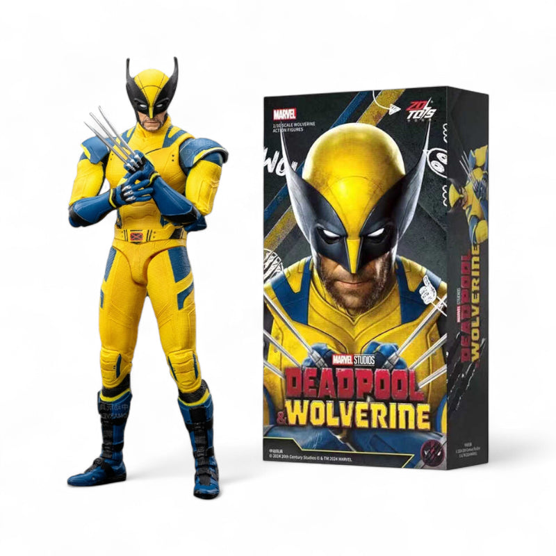 ZD Toys Wolverine action figure next to it's box.