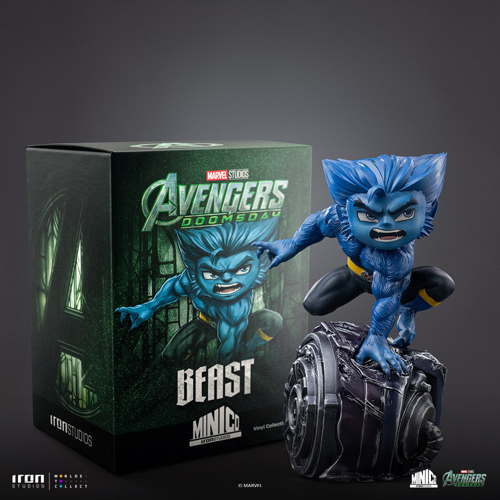 Iron Studios Beast Avengers: Doomsday MiniCo statue - front view on white background
