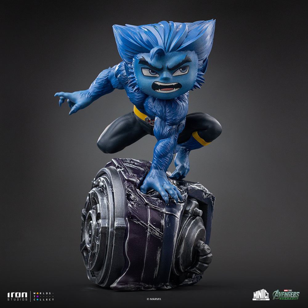 Iron Studios Beast Avengers: Doomsday MiniCo statue - unpainted prototype detail view 1