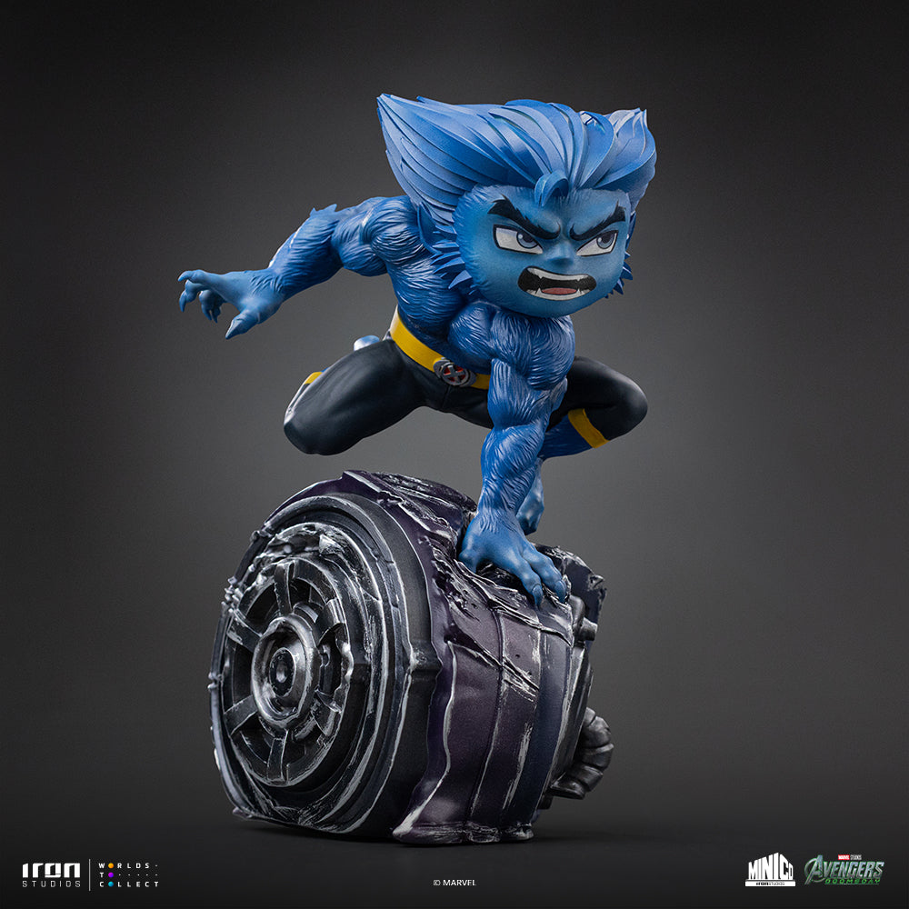 Iron Studios Beast Avengers: Doomsday MiniCo statue - unpainted prototype detail view 2