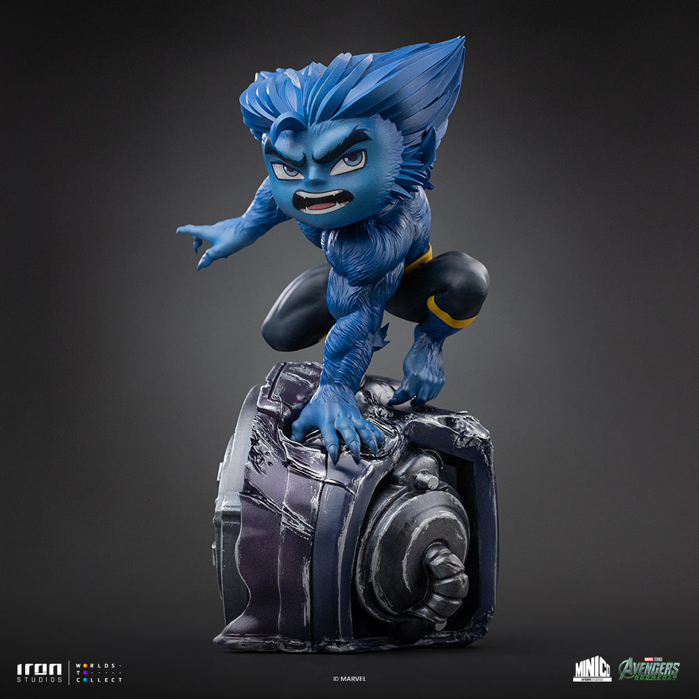 Iron Studios Beast Avengers: Doomsday MiniCo statue - unpainted prototype detail view 3