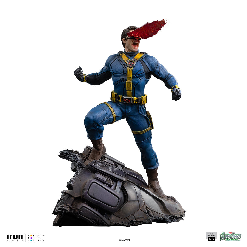 Iron Studios Cyclops Avengers: Doomsday BDS 1/10 statue - alternate angle view on white background 1