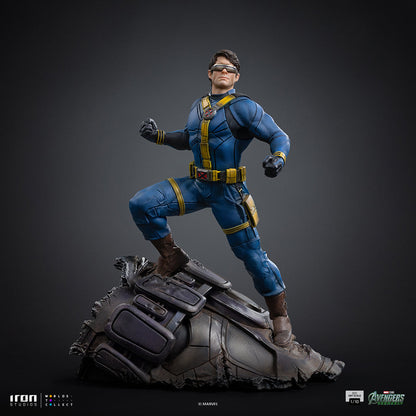 Iron Studios Cyclops Avengers: Doomsday BDS 1/10 statue - unpainted prototype detail view 2