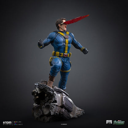 Iron Studios Cyclops Avengers: Doomsday BDS 1/10 statue - unpainted prototype detail view, alternate power-effect part 3