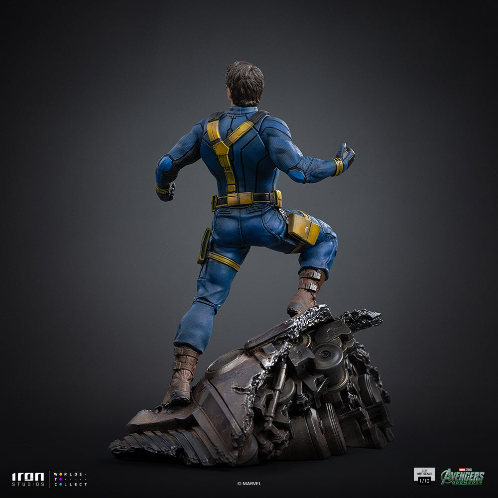 Iron Studios Cyclops Avengers: Doomsday BDS 1/10 statue - unpainted prototype detail view 6