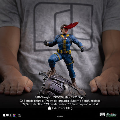 Iron Studios Cyclops Avengers: Doomsday BDS 1/10 statue - scale size comparison with ruler