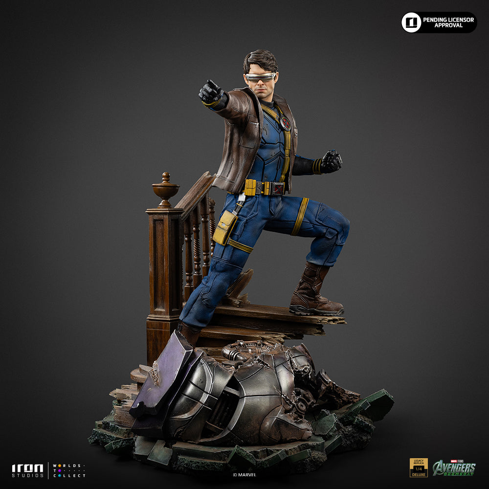 Iron Studios Cyclops Legacy Replica 1/4 Statue, Deluxe Ver statue - unpainted prototype detail view, interchangeable jacket part 5