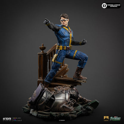 Iron Studios Cyclops Legacy Replica 1/4 Statue, Deluxe Ver statue - unpainted prototype detail view, pointing hand part 6