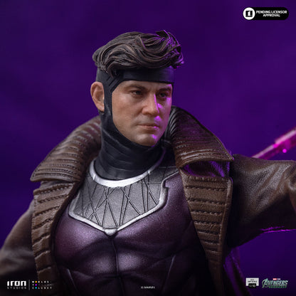 Iron Studios Gambit Avengers: Doomsday BDS 1/10 statue - hand-painted detail view 2