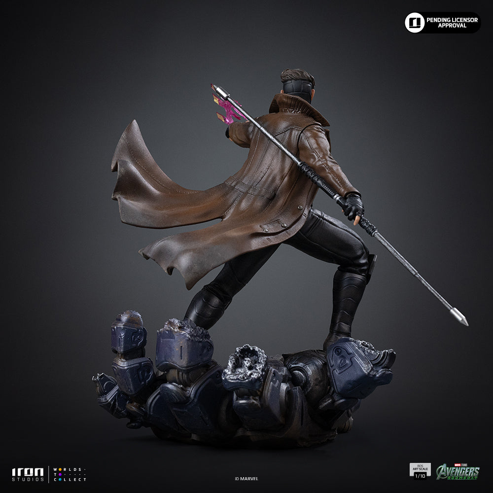 Iron Studios Gambit Avengers: Doomsday BDS 1/10 statue - unpainted prototype detail view 9