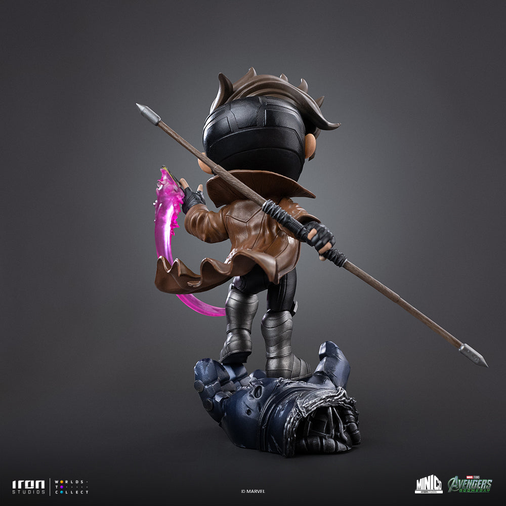 Iron Studios Gambit Avengers: Doomsday MiniCo statue - unpainted prototype detail view 4
