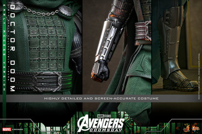 Hot Toys Doctor Doom Avengers Doomsday 1/6 scale figure — green flame effects