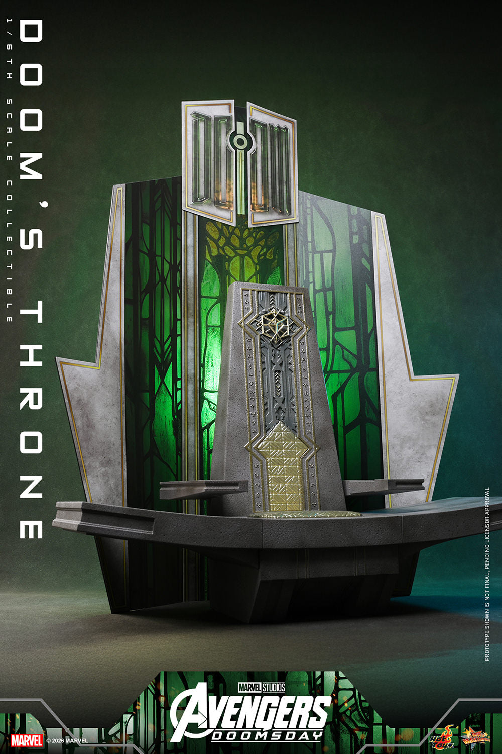Hot Toys Doom's Throne Avengers Doomsday 1/6 scale accessory — alternate angle