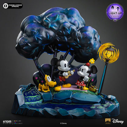 Iron Studios Mickey, Minnie & Pluto's Day at the Park statue - unpainted prototype detail view 1