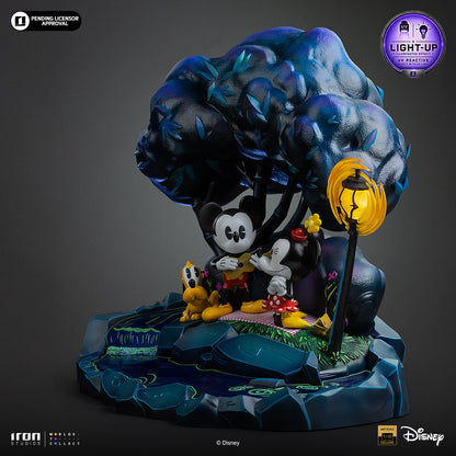 Iron Studios Mickey, Minnie & Pluto's Day at the Park statue - unpainted prototype detail view 2