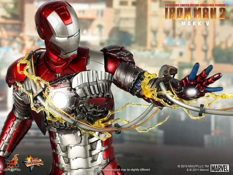 Hot Toys Iron Man (Mark V) 1/6 Scale Action Figure