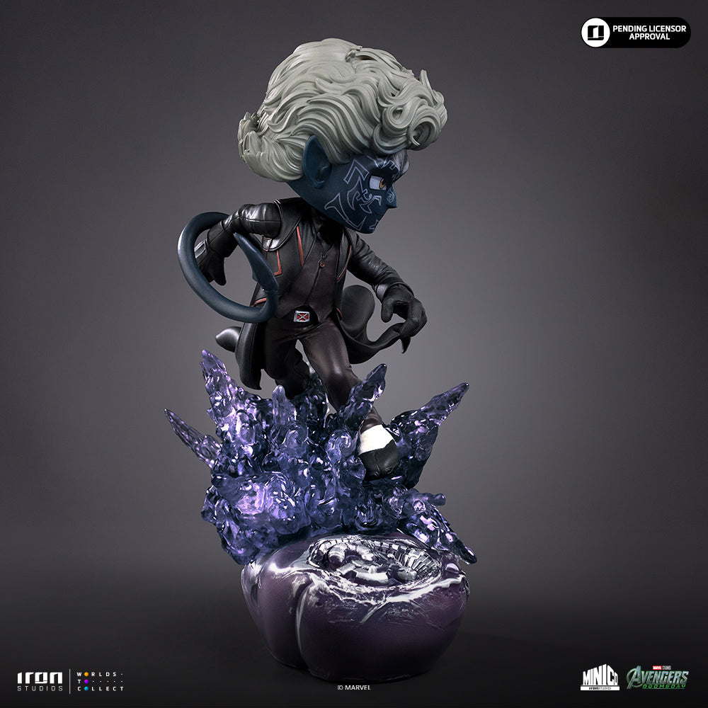 Iron Studios Nightcrawler Avengers: Doomsday MiniCo statue - unpainted prototype detail view 4