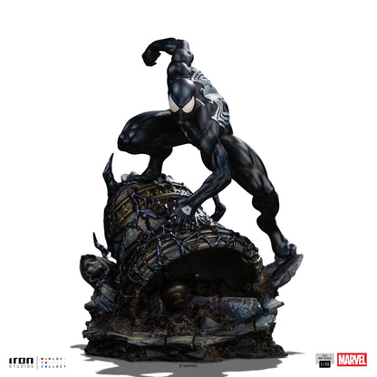 Iron Studios Spider-Man Black Suit BDS Art Scale 1/10 statue - front view on white background
